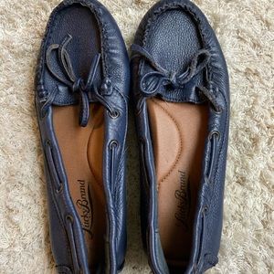 Lucky brand navy moccasins